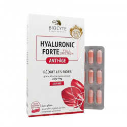 Maisto papildas raukšlių gylio mažinimui Hyaluronic Forte Full Spectrum Biocyte