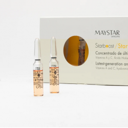 Priešraukšlinės ampulės veidui STARVITAL ANTI - AGEING BOOSTER Maystar Skincare