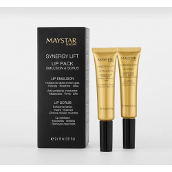 Rinkinys lūpoms - emulsija + šveitiklis SYNERGY LIFT LIP PACK Maystar Skincare