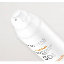 Trigubos apsaugos priežiūros kremas veidui SPF50+ STARSUN TRIPLE PROTECTION Face Treatment Cream Maystar Skincare